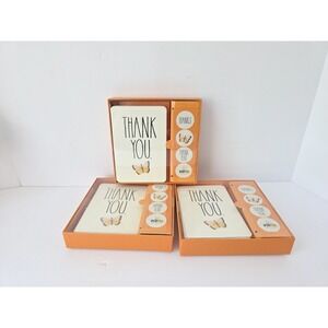 Rae Dunn Thank You Card set 12 cards per set‎ x3 sets NEW